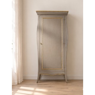 Armadio 1 Anta Sagomato Shabby Chic Profili Oro