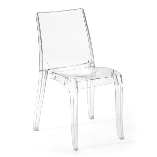 Set 2 Sedie in policarbonato trasparente stile Kartell